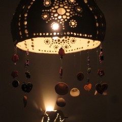 Clay ceiling light